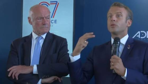 E. Macron à Biarritz : "l'hospitalité, c'est accueillir l'étranger, mais c'est aussi entretenir sa maison" (Vidéo)