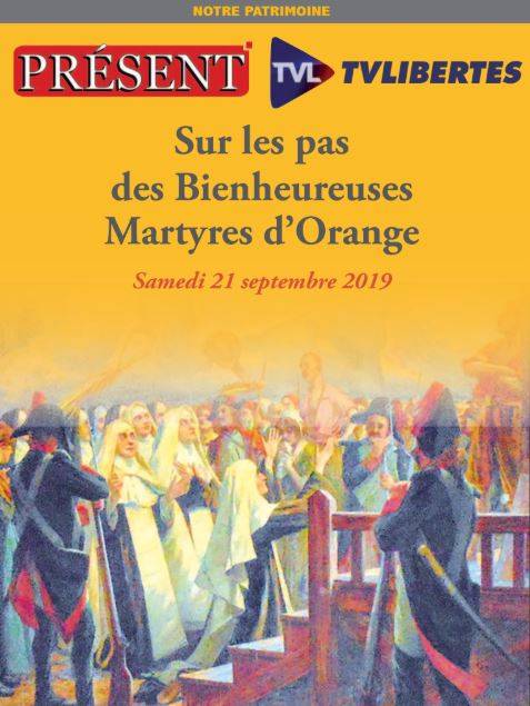 Sur les pas des Bienheureuses Martyres d'Orange