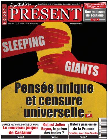 Sleeping giants – Pensée unique et censure universelle
