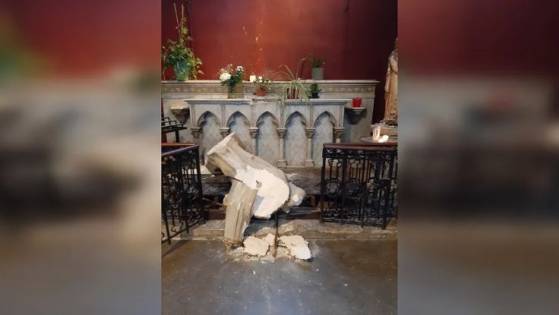 MàJ : neuf statues de la Sainte Vierge vandalisées à Pau (Pyrénées-Atlantiques)