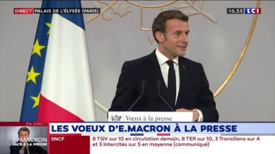 Les vœux (inquiétants) d’Emmanuel Macron à la presse mainstream