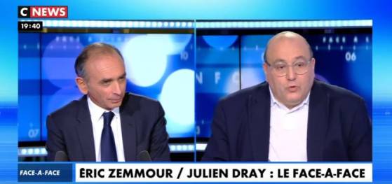 Eric Zemmour face à Julien Dray : « Les migrants sont des envahisseurs (…) Je préfère les miens aux autres » (Vidéo)