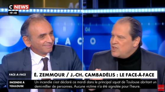 Eric Zemmour face à Jean-Christophe Cambadelis : « Vous avez joué sur le sentiment anti-français et la victimisation arabo-islamique » (Vidéo)