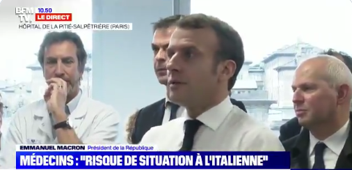 Coronavirus : «On a devant nous une crise, une épidémie qui arrive» dit Emmanuel Macron