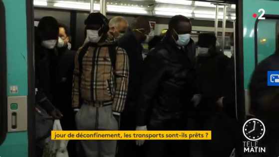 [VIDÉO] Déconfinement : la ligne 13 du métro parisien bondée