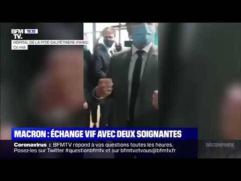 « On est désespérées, on ne croit plus en vous » :  vif échange vendredi 15 mai entre Emmanuel Macron et des soignantes de l’hôpital de la Pitié-Salpêtrière (Vidéo)