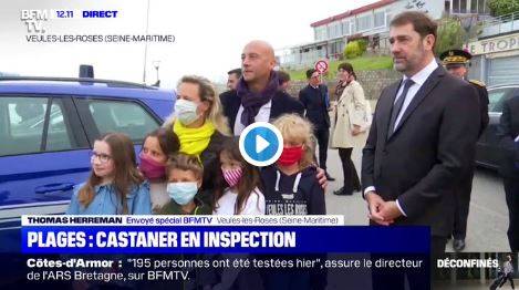 Christophe Castaner apparaît une nouvelle fois en public sans respecter les gestes barrières qu'il impose aux Français (Vidéo)