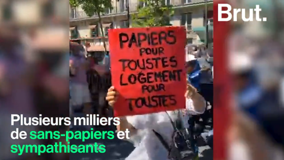 Manifestation à Paris : ils appellent à la régularisation des étrangers en situation irrégulière
