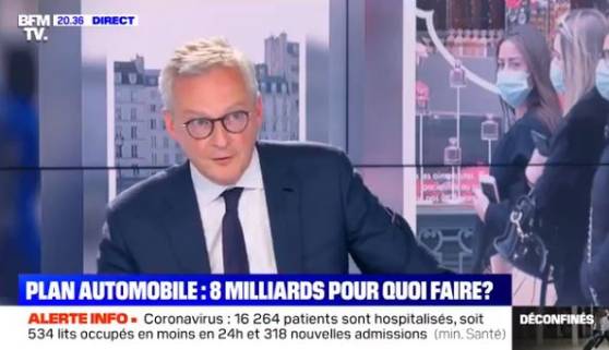 Crise sanitaire: Bruno Le Maire prévient que des "centaines de milliers" de personnes vont perdre leur emploi en France