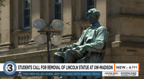 Un syndicat d’étudiants Afro-américains demande à l’Université de Madison (Etats-Unis) de déboulonner la statue de Lincoln