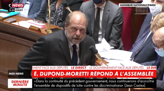 Eric Dupond-Moretti chahuté par les députés pour sa première intervention à l'Assemblée nationale