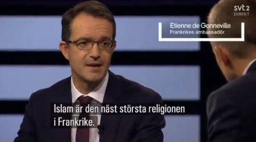 “La France est un pays musulman”, déclare l’ambassadeur de France en Suède (Vidéo)