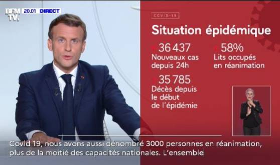 Emmanuel Macron annonce le reconfinement des Français à partir de vendredi