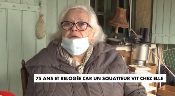 Martine, 75 ans et relogée car un squatteur vit chez elle (Vidéo)