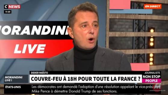 "Je me mettrai hors-la-loi": L'ancien patron de Sud Radio, Didier Maïsto, annonce qu'il ne respectera pas un éventuel 3e confinement (Vidéo)