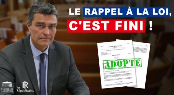 L'Assemblée nationale adopte un amendement supprimant le rappel à la loi de l'arsenal judiciaire français, sans mesure de remplacement