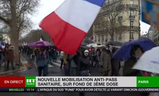 Manifestation contre «la dictature sanitaire» à l'appel des Patriotes à Paris