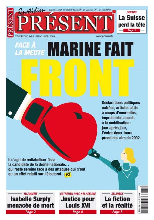 Face à la meute, Marine Le Pen fait front (Présent)