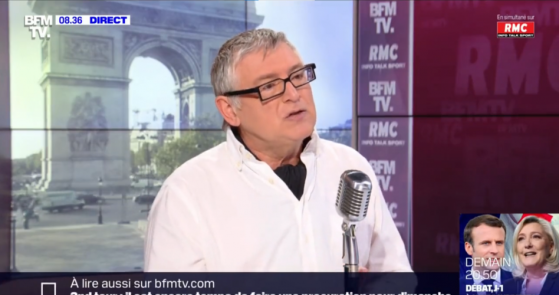 Michel Onfray (philosophe) : "L'extrême droite c'est la violence, le refus de la démocratie, de la République, de l'Assemblée nationale (…), cela me paraît évident que Marine Le Pen n'est pas d'extrême droite"