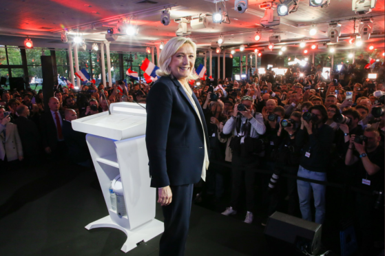 Marine Le Pen arrive en tête dans 30 départements contre 2 en 2017 et dans 3 régions contre 0