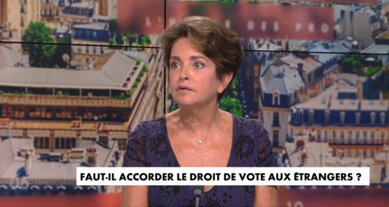 Judith Waintraub journaliste Le Figaro, concernant le droit de vote accordé aux étrangers : "Personne ne doit avoir le droit de vote à aucune élection s'il n'est pas français"